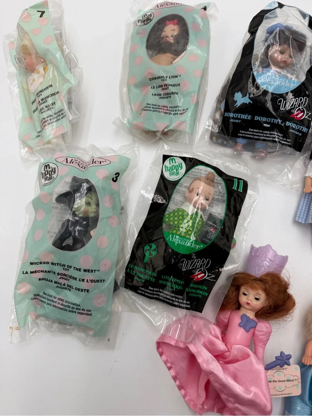 Madame Alexander McDonalds Wizard Of Oz Happy Meal Dolls Lot Of 11 Sealed
